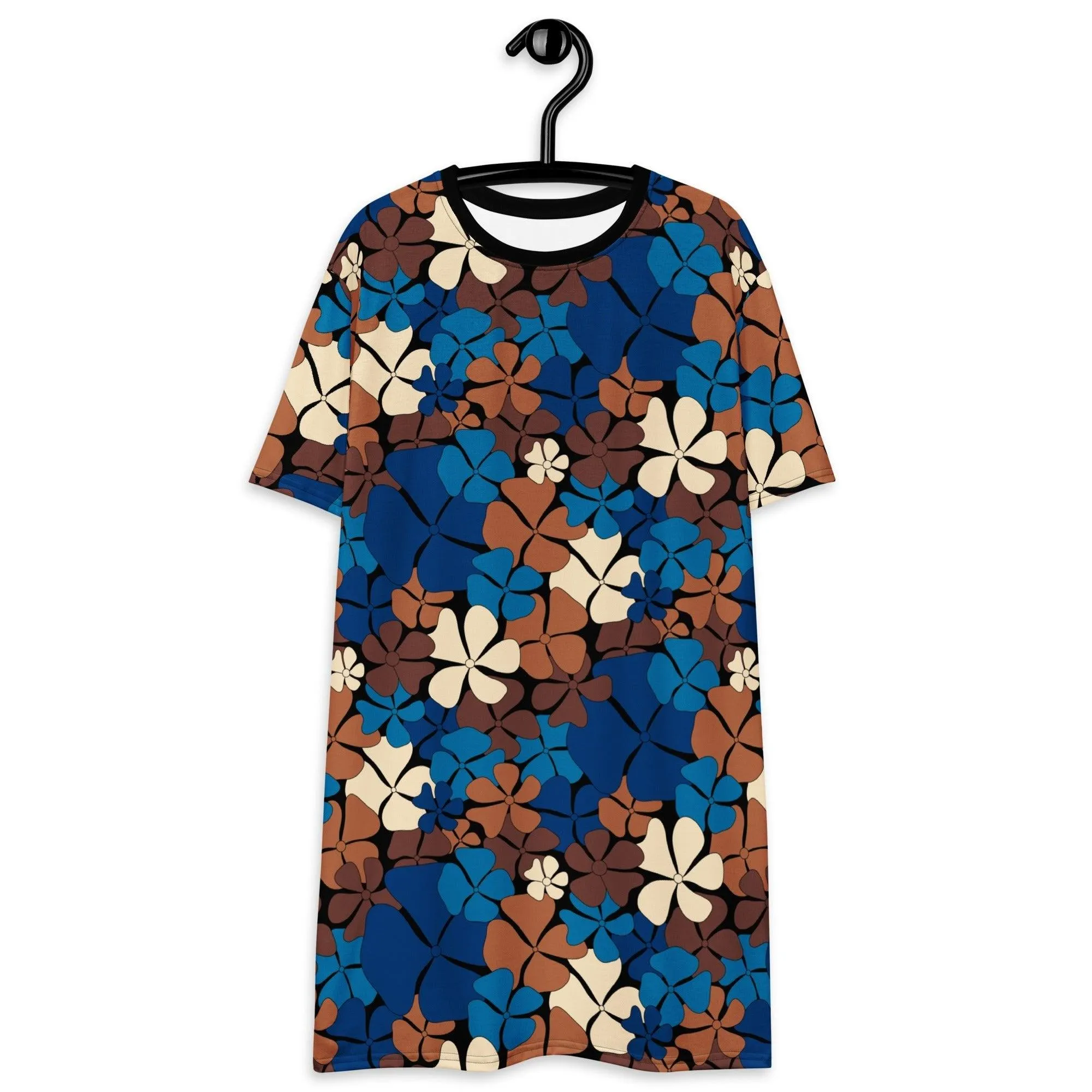 ADELIE blue brown - T-shirt dress
