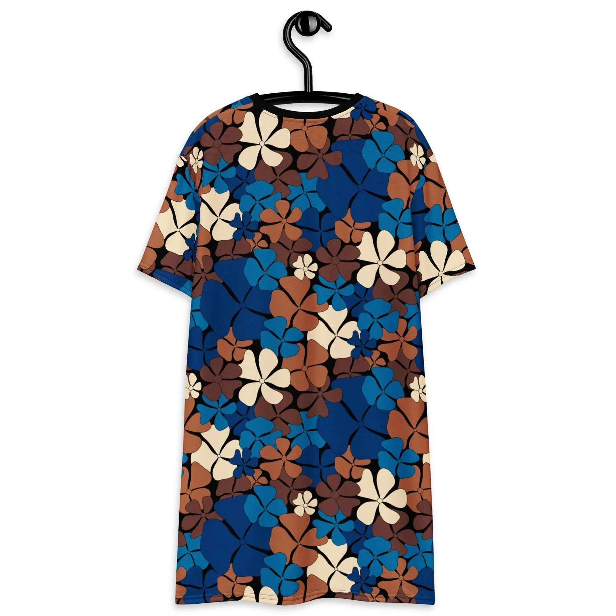 ADELIE blue brown - T-shirt dress
