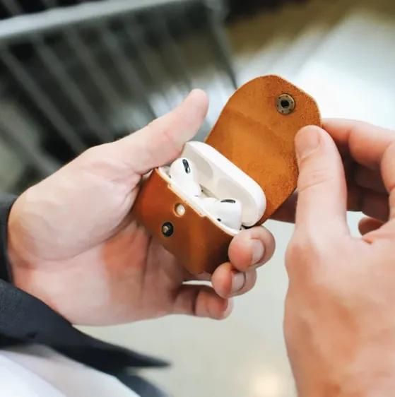Airpod Pro Case, Light Brown