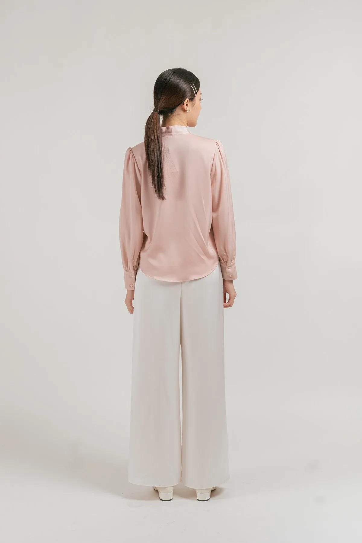 Anitta Satin Drawstring Wide Pants