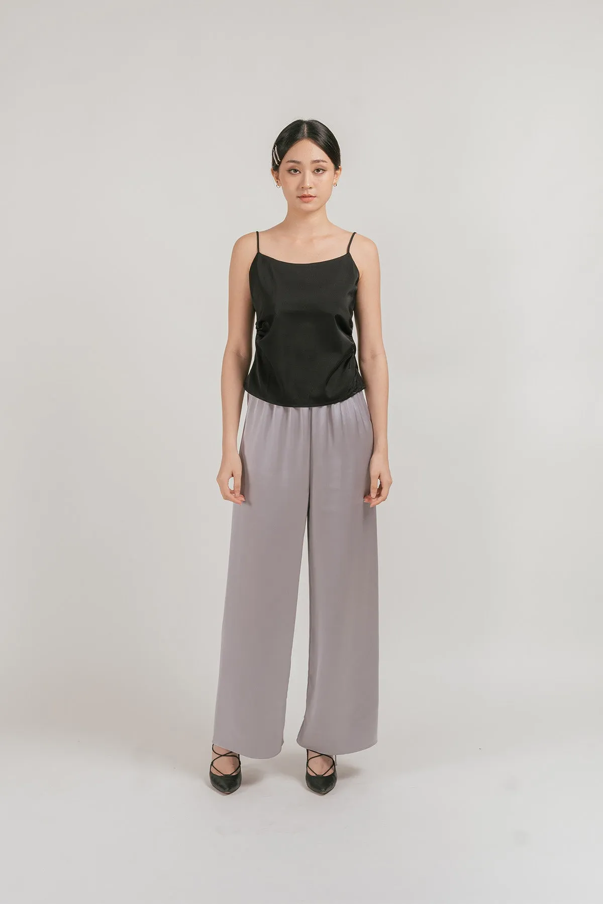 Anitta Satin Drawstring Wide Pants