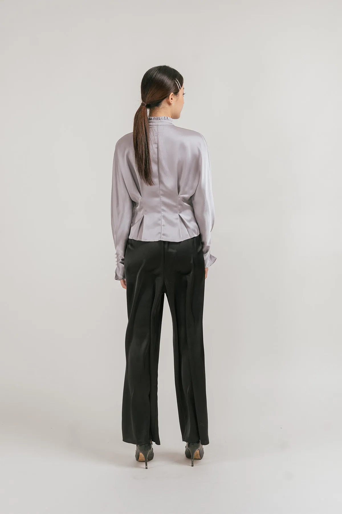 Anitta Satin Drawstring Wide Pants