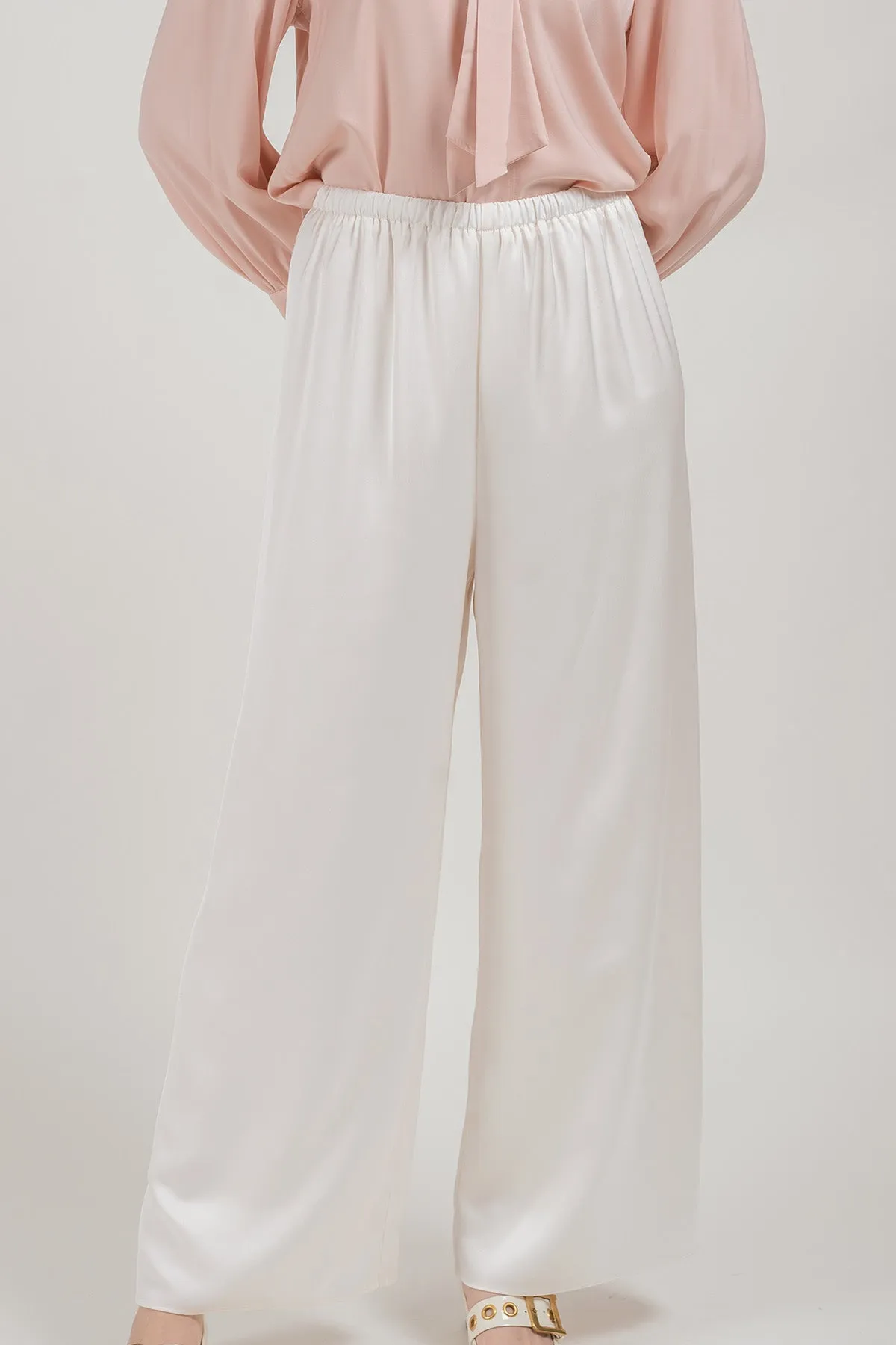Anitta Satin Drawstring Wide Pants