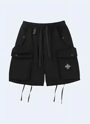 Black Tactical Cargo Shorts