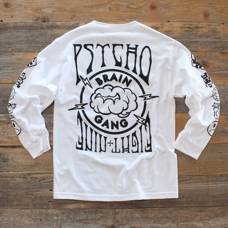 Cid Cat L/S Tee White