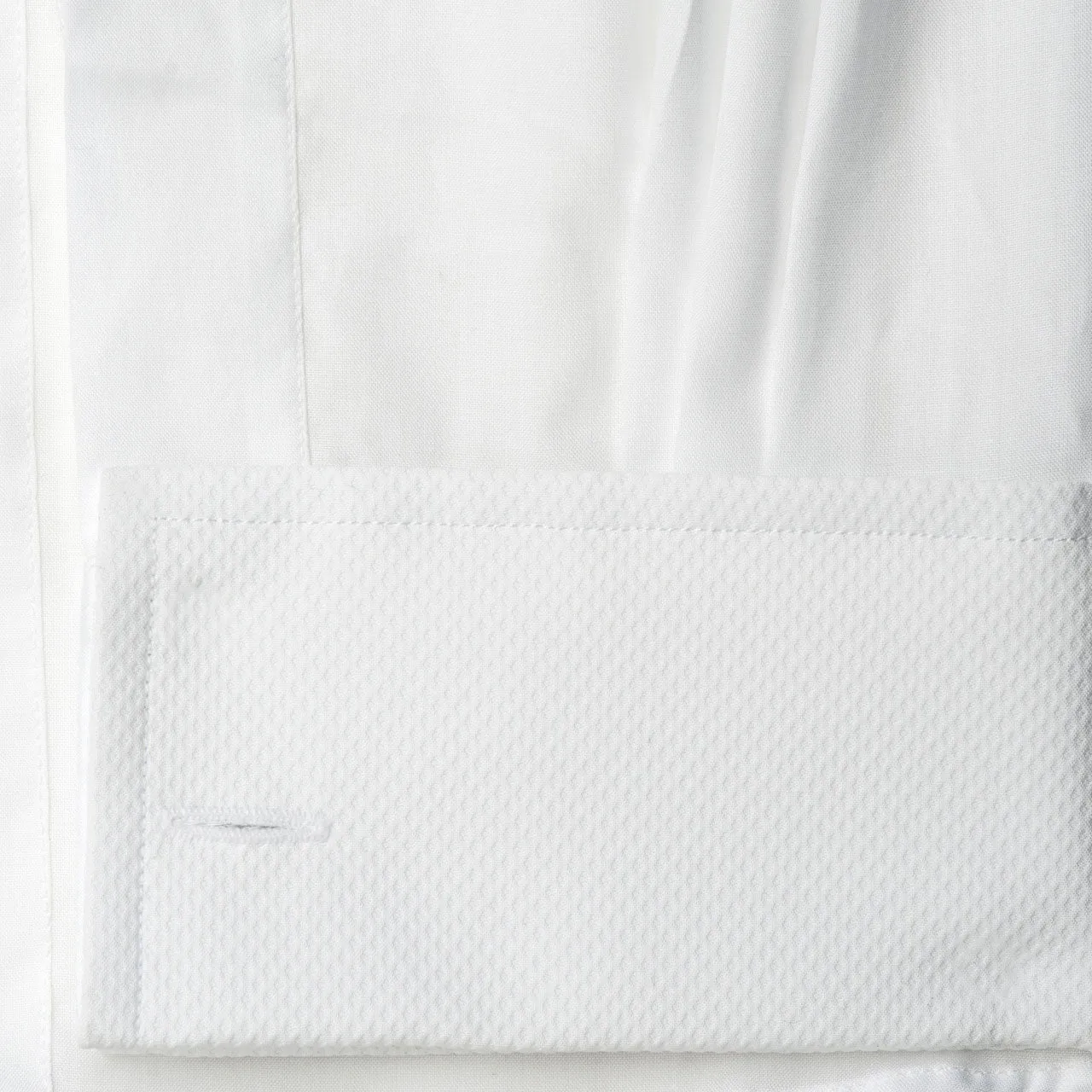 Classic Fit Plain Marcella Double Cuff Dress Shirt in White