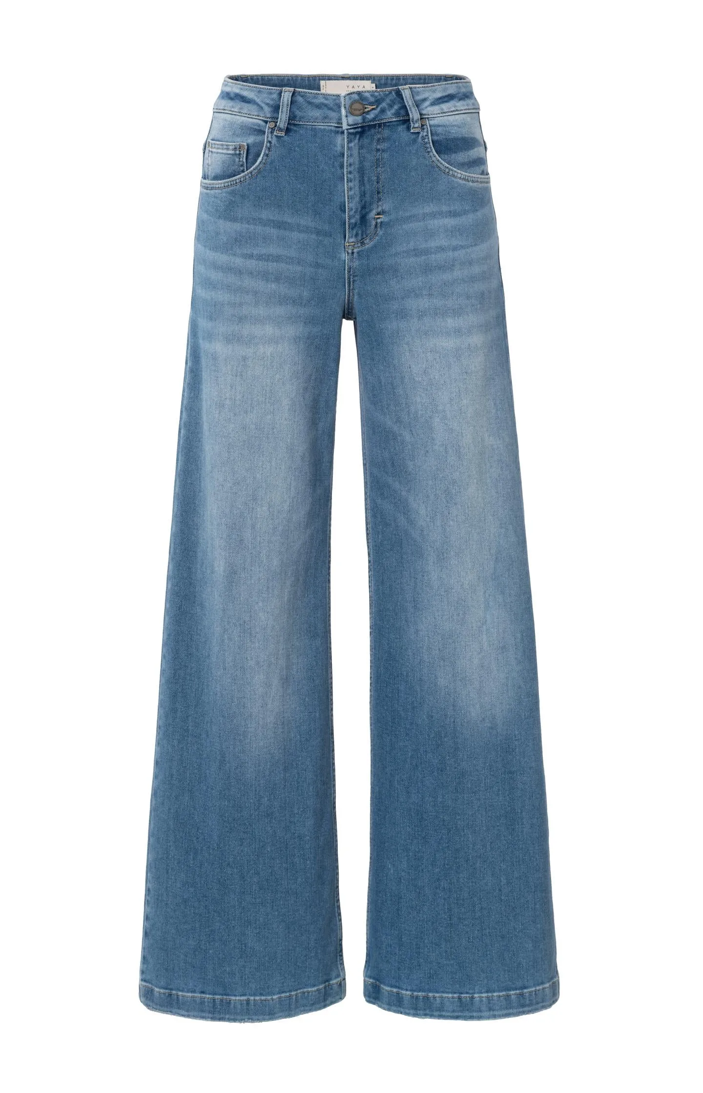 Denim trousers with extra wide legs and high waist - L34
