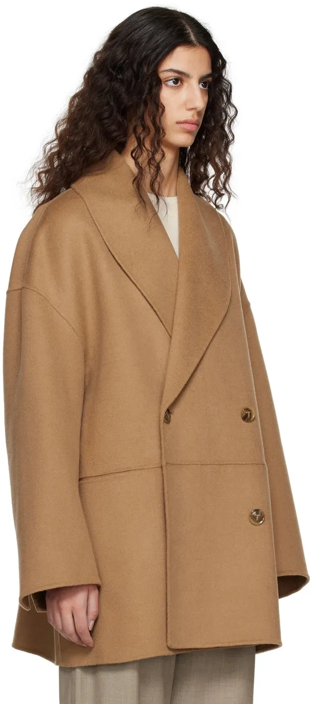 Double-Breasted Shawl-Collar Coat