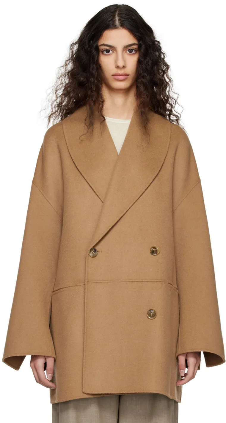 Double-Breasted Shawl-Collar Coat