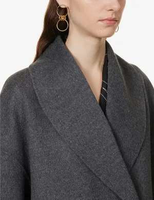 Double-Breasted Shawl-Collar Coat
