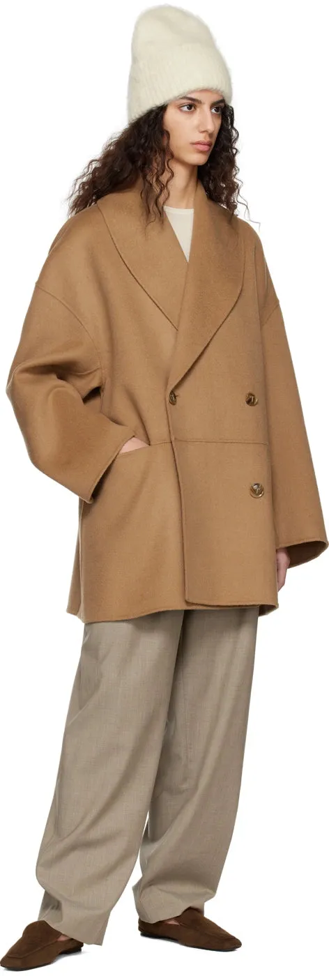 Double-Breasted Shawl-Collar Coat