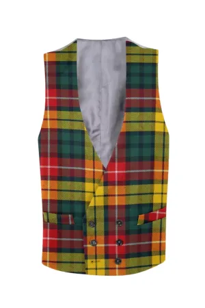 Double Breasted Tartan Waistcoat