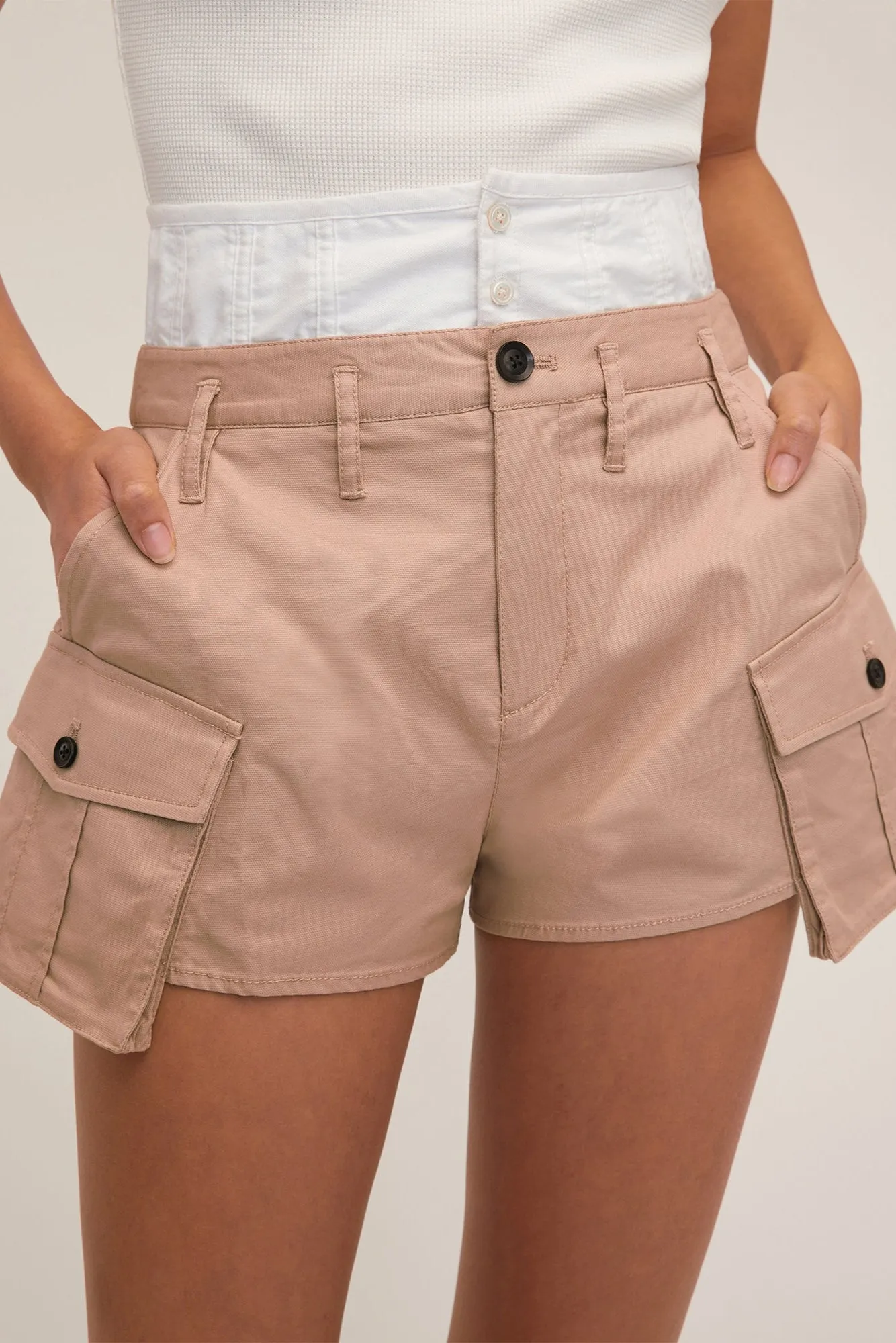 Easton Contrast Corset Cargo Short