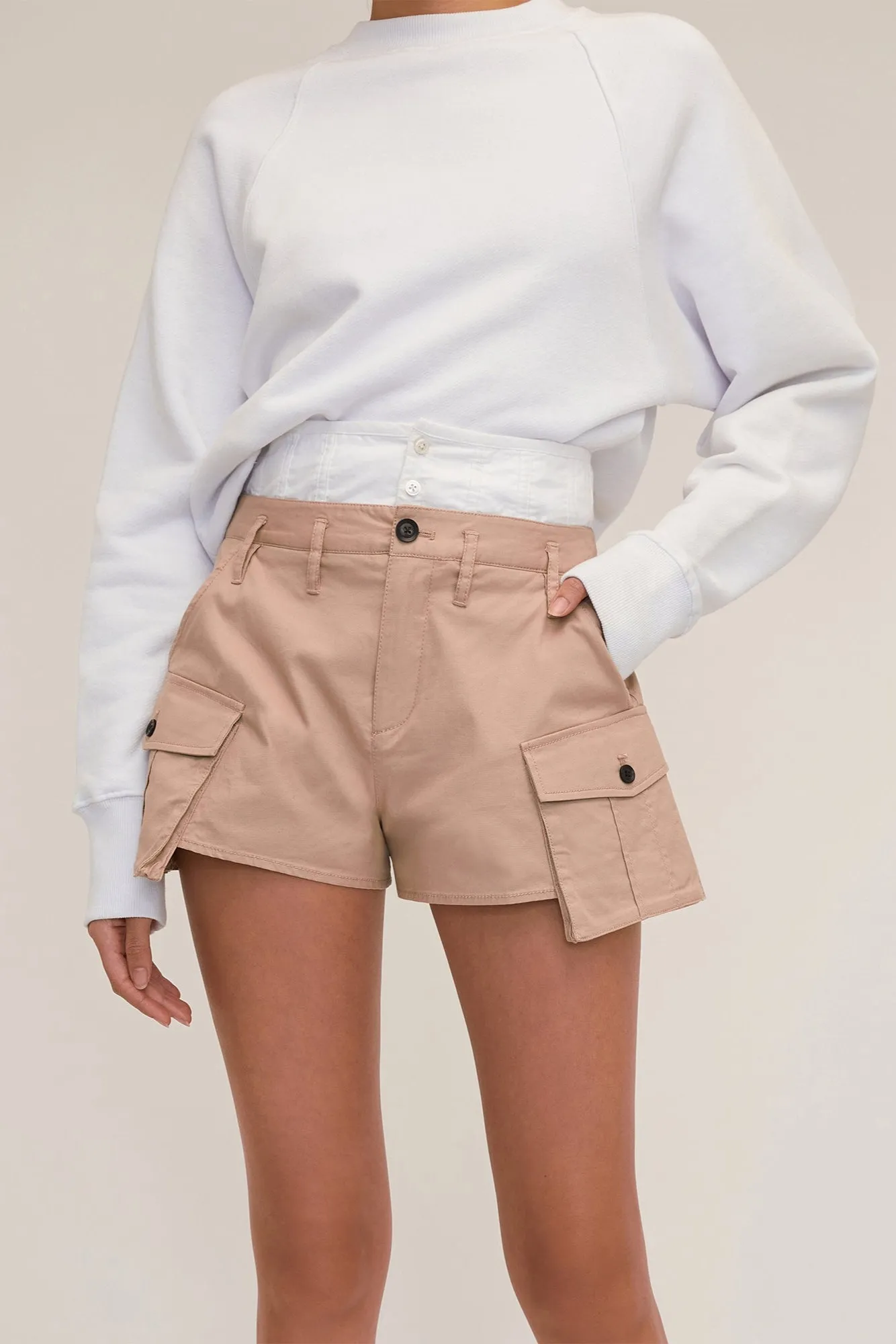 Easton Contrast Corset Cargo Short