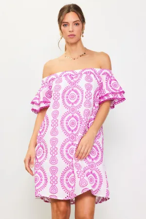 Evelyn Eyelet Dress