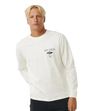 Fade Out Icon Long Sleeve T-Shirt in Bone