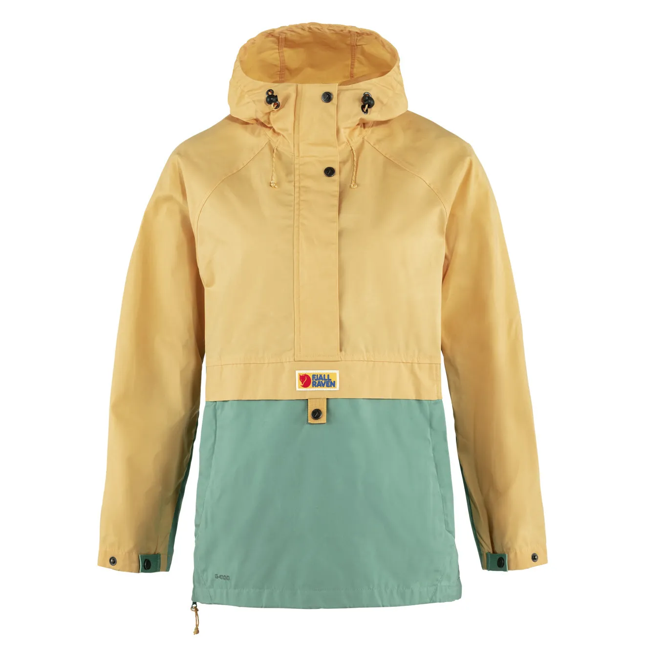 Fjallraven Womens Vardag Anorak Mais Yellow / Aloe Green