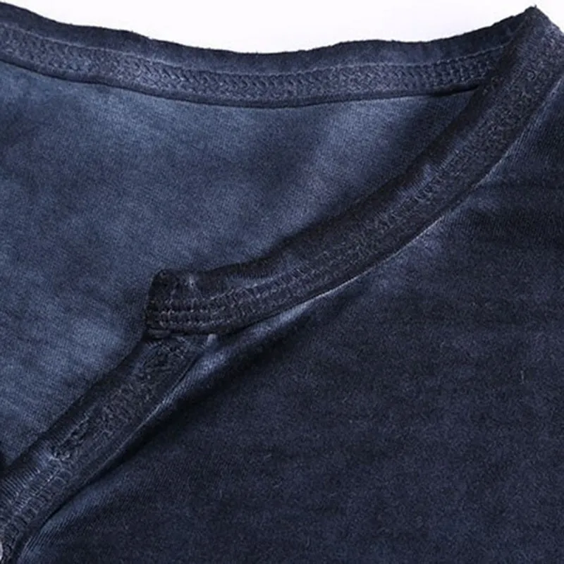 Funki Buys | Shirts | Men's Casual Long Sleeve V-Neck Tee Shirt