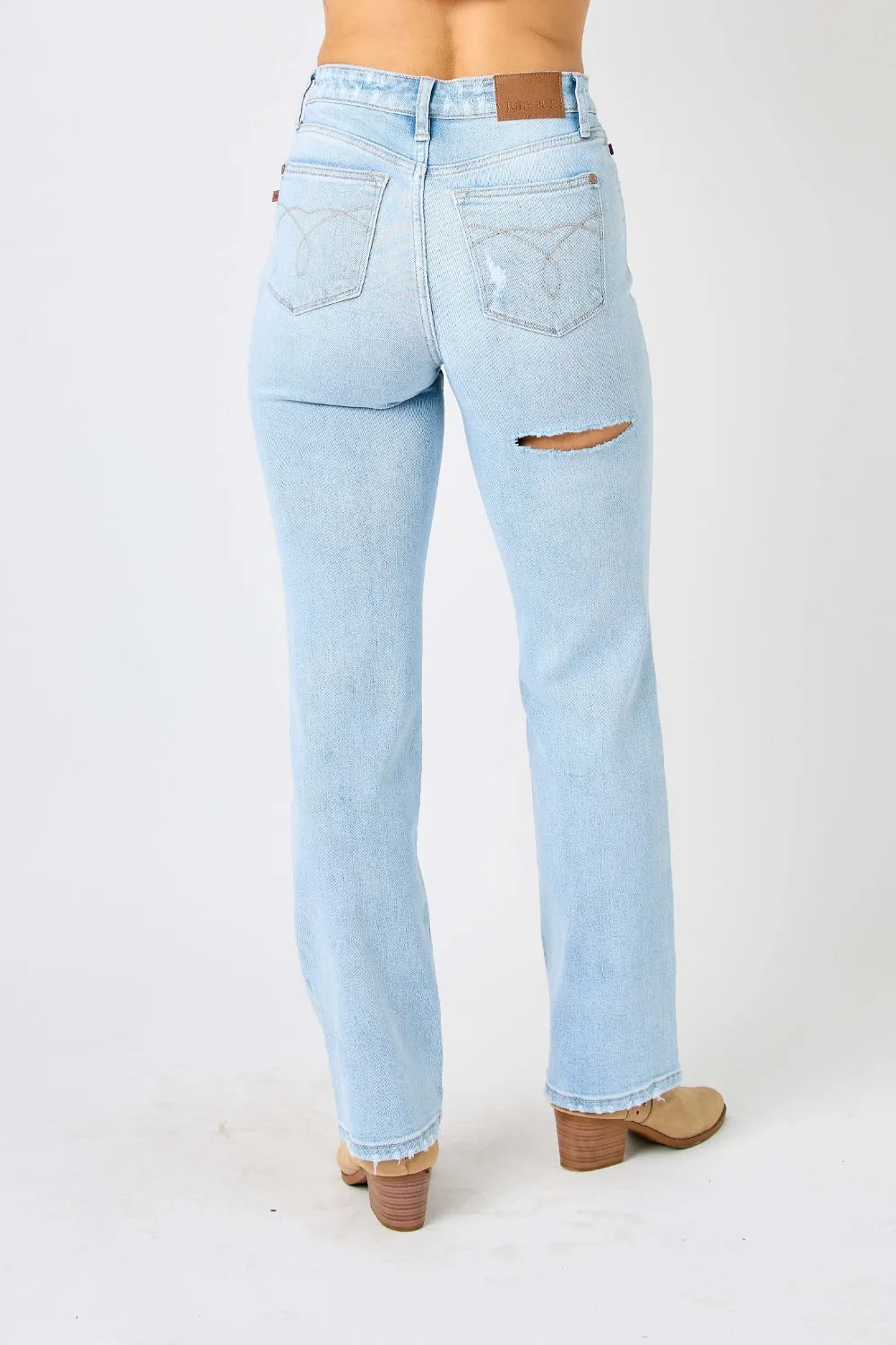 JUDY BLUE  HIGH WAIST STRAIGHT JEANS (Online Only)