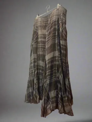 Lisa Campione Skirt Checkered Pattern