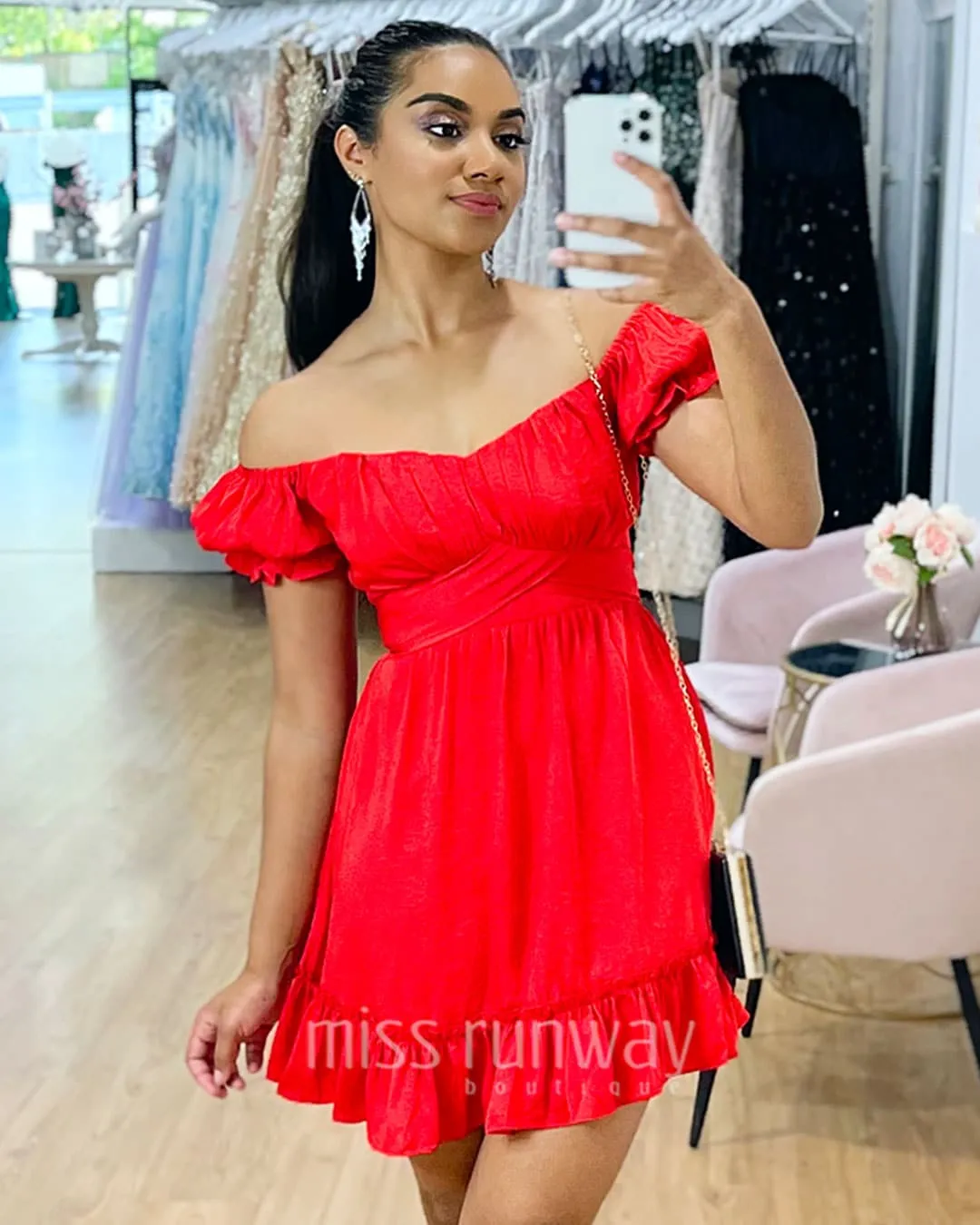 Masie Mini Dress - Red