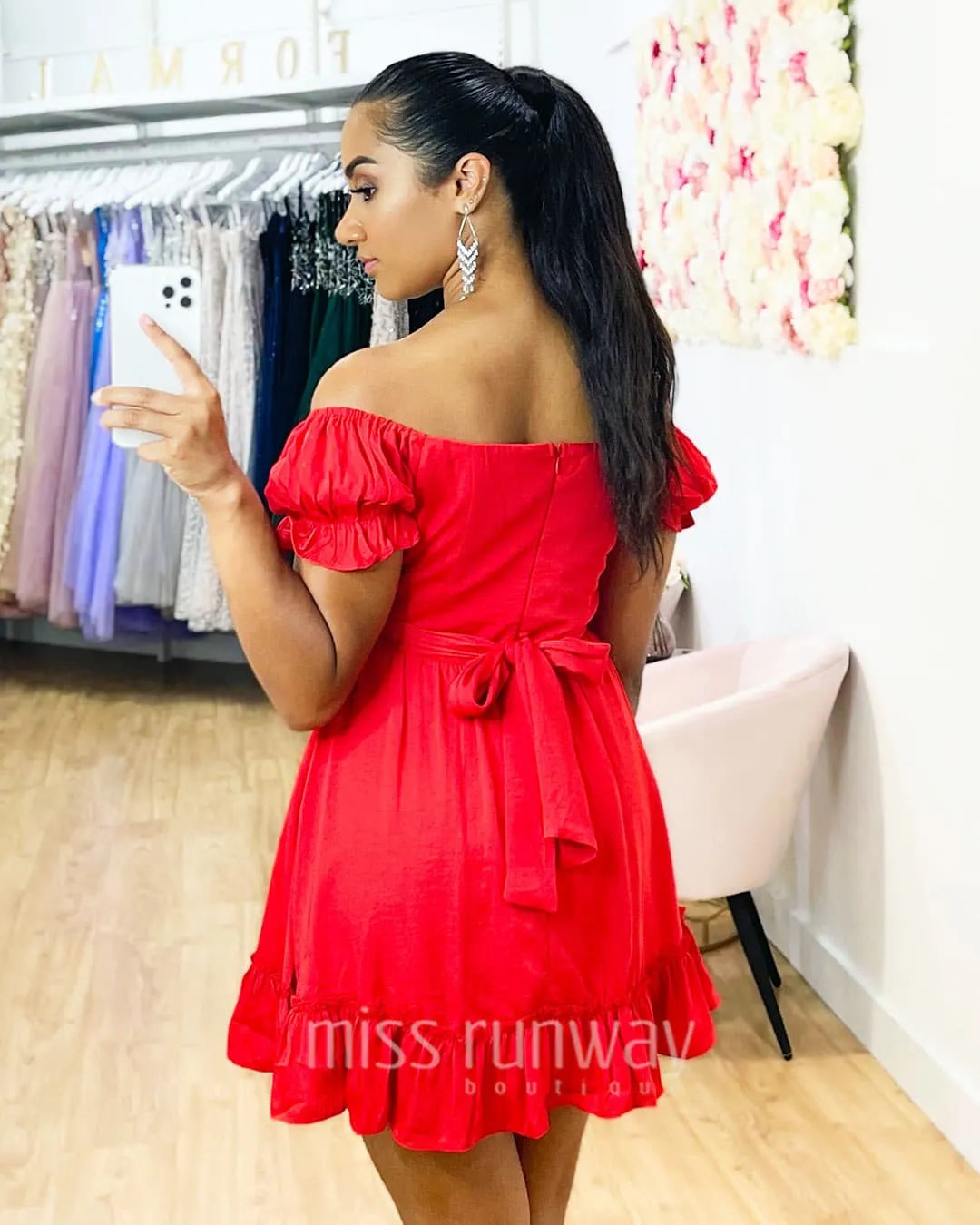 Masie Mini Dress - Red