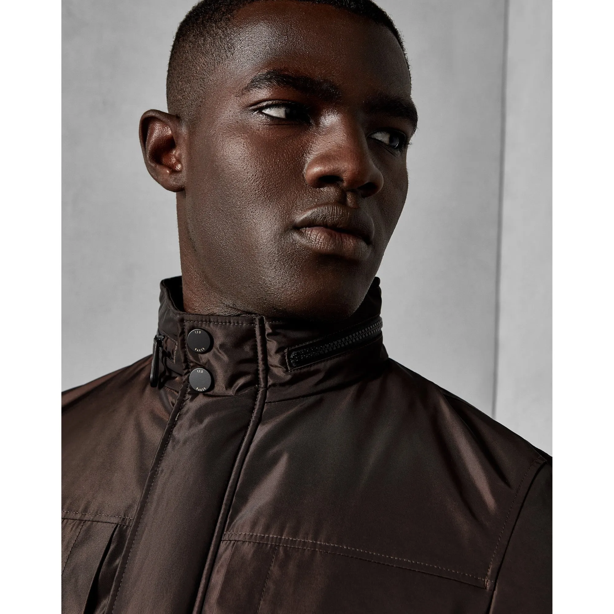 Men Mmo-Oka-Tc8M-Nylon Field Jacket - Dk-Red