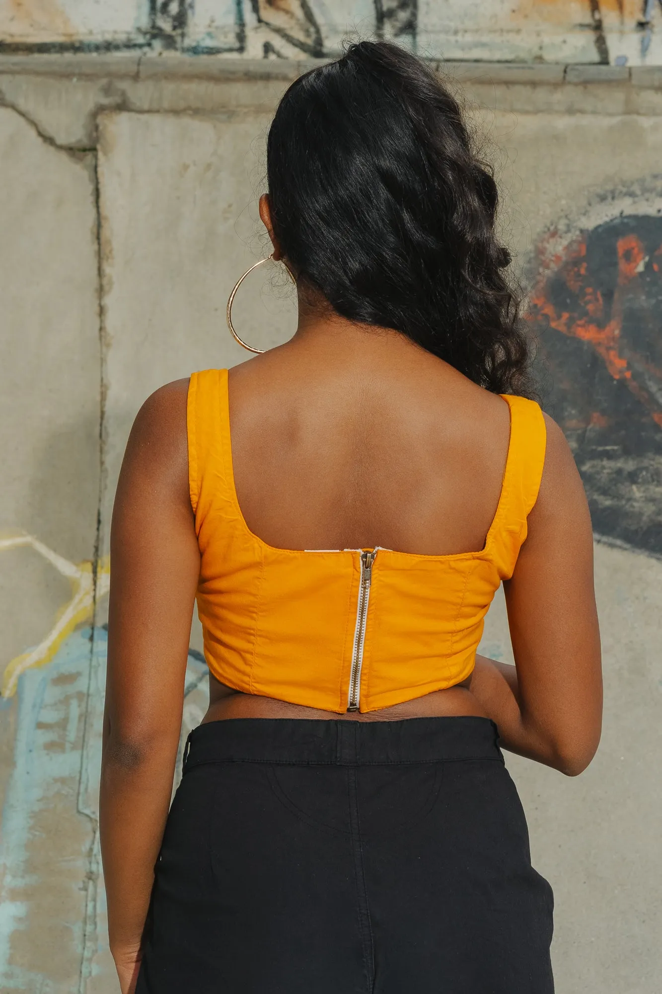Merry Orange Corset Top