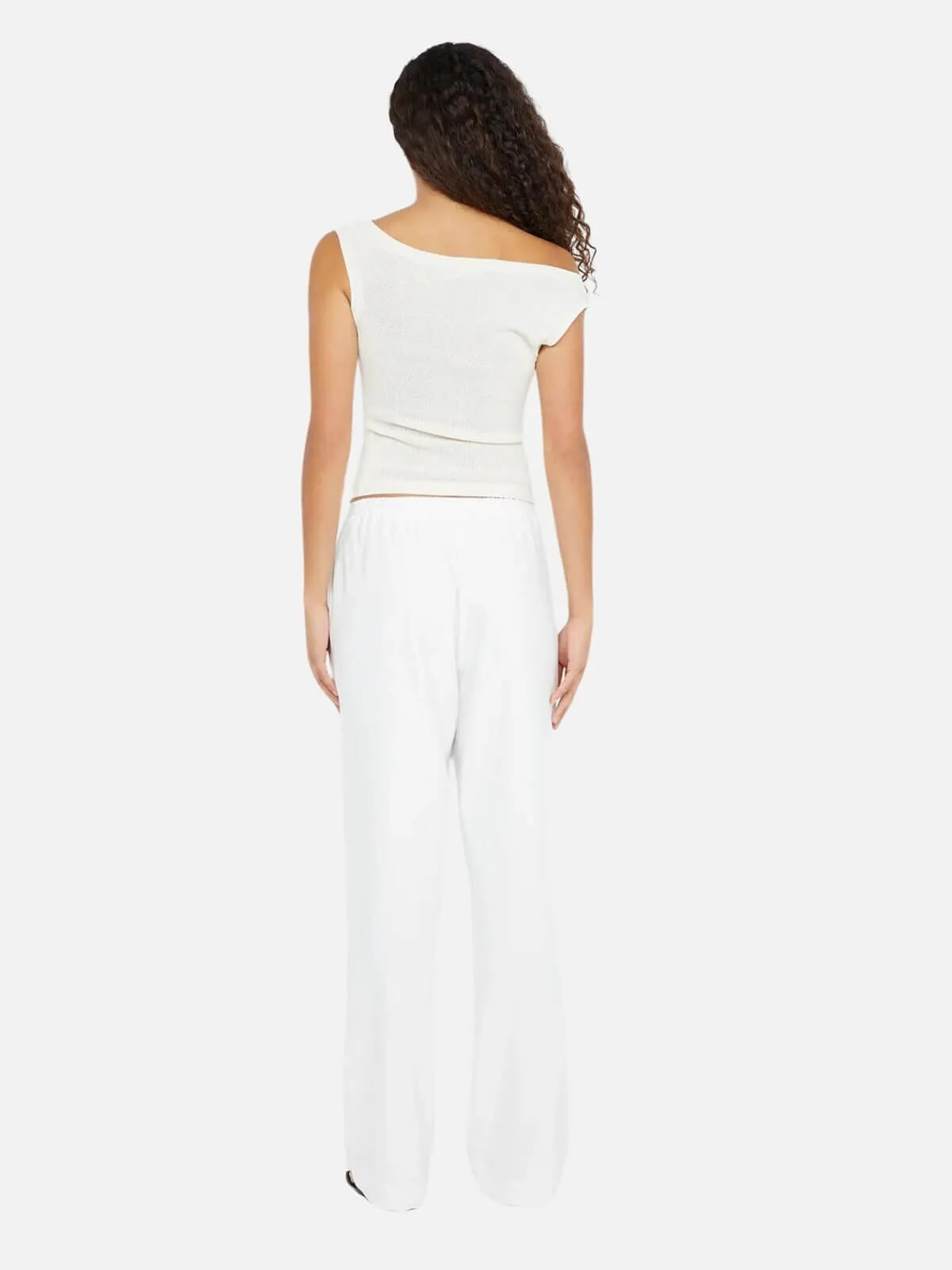 Ninah Drawstring Pant - White