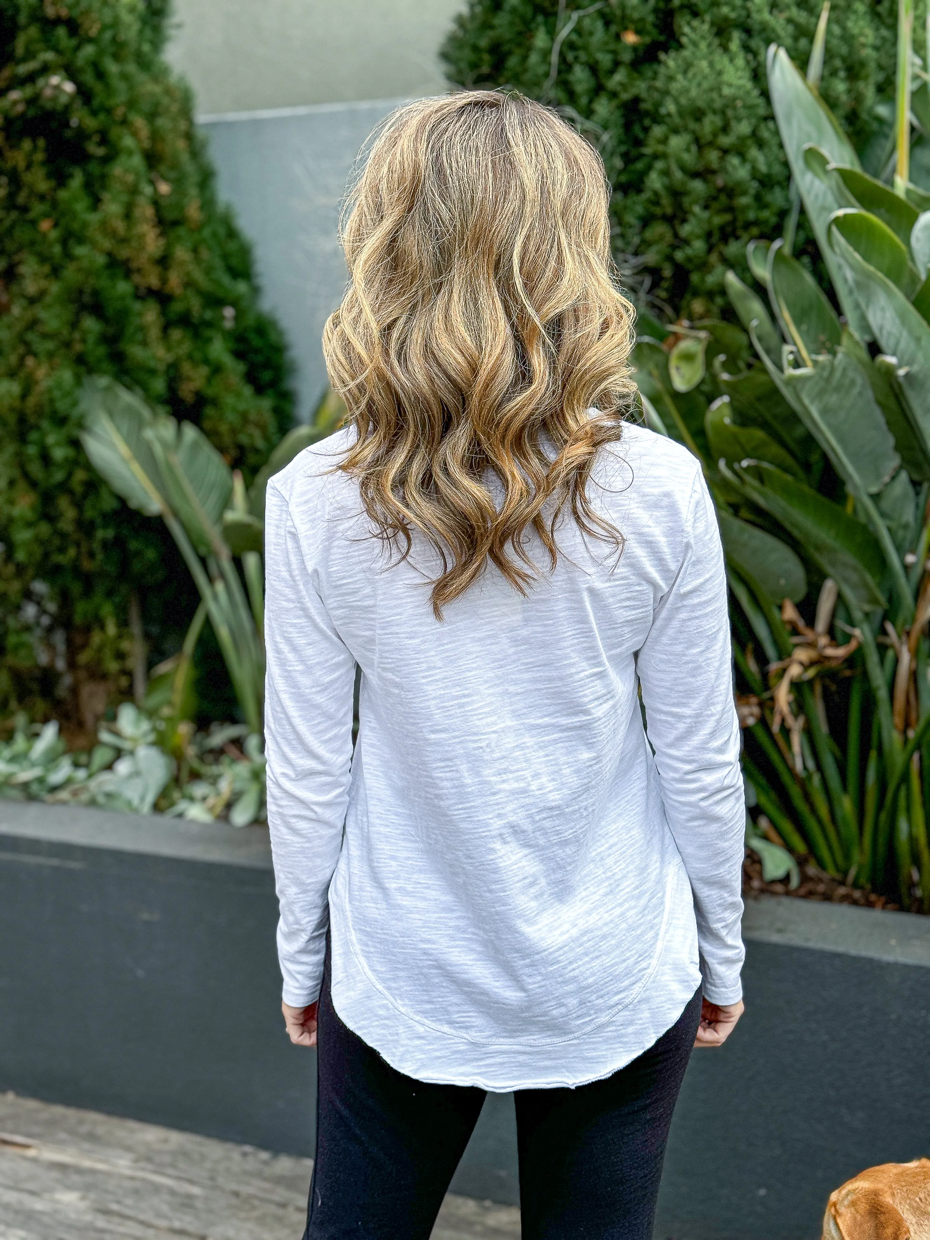Perry Black Star Long Sleeve Tee - White