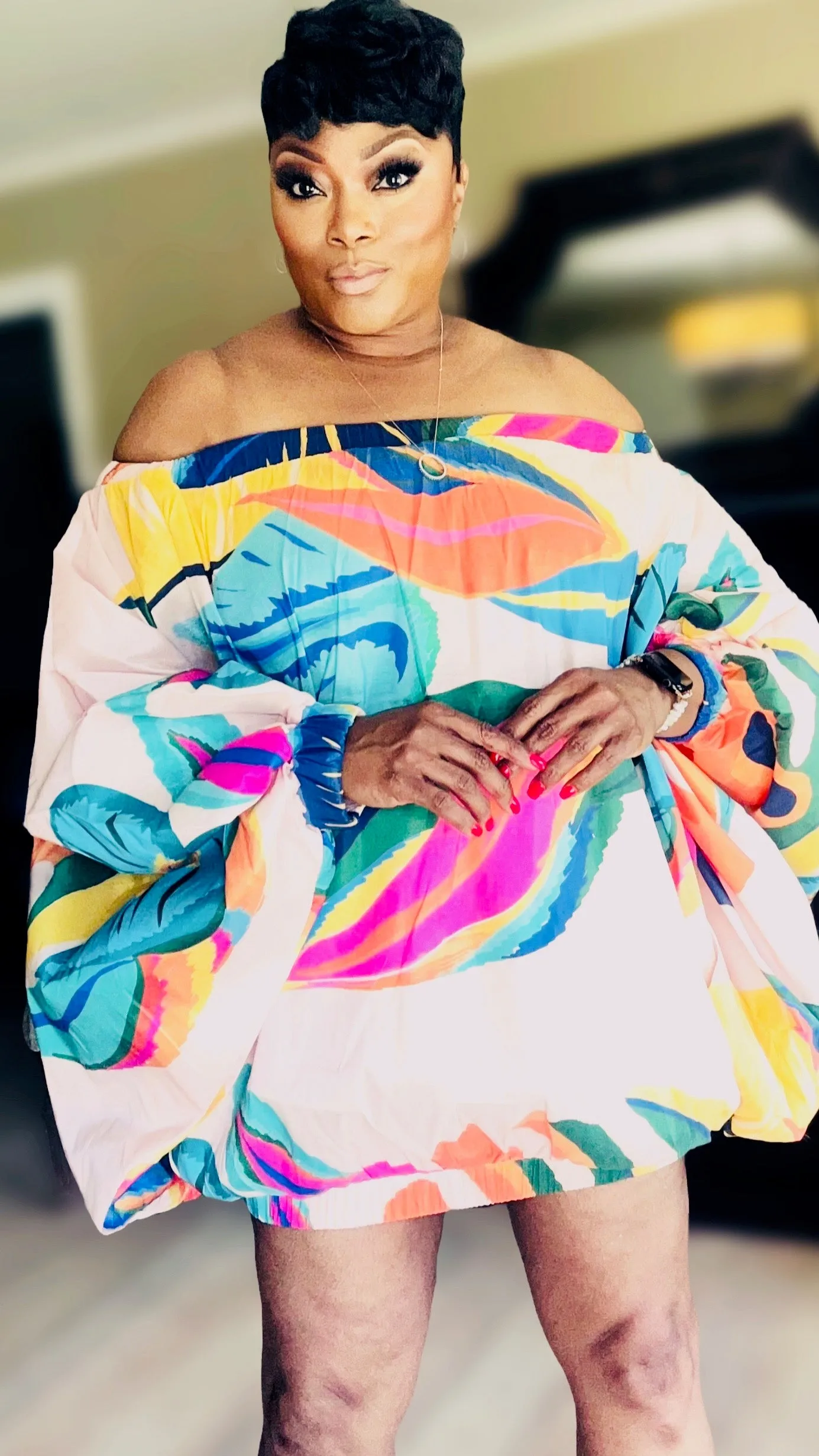 Queen of Mini | Off Shoulder Dress
