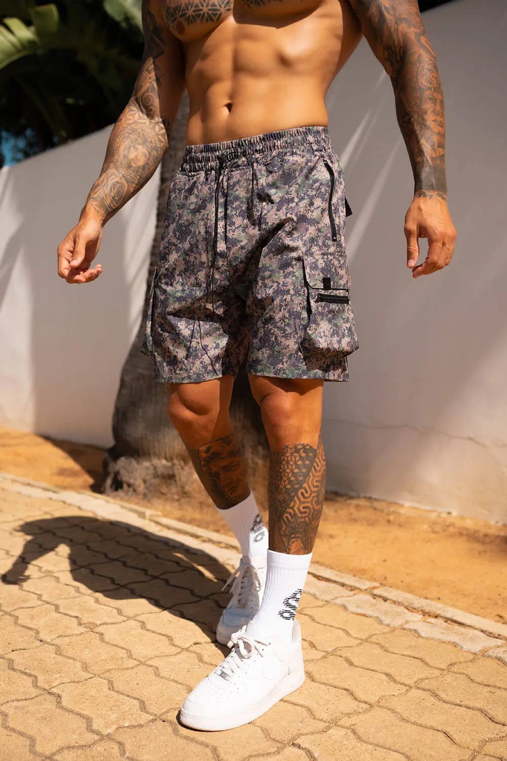 Raptor Cargo Shorts - Digital Camo