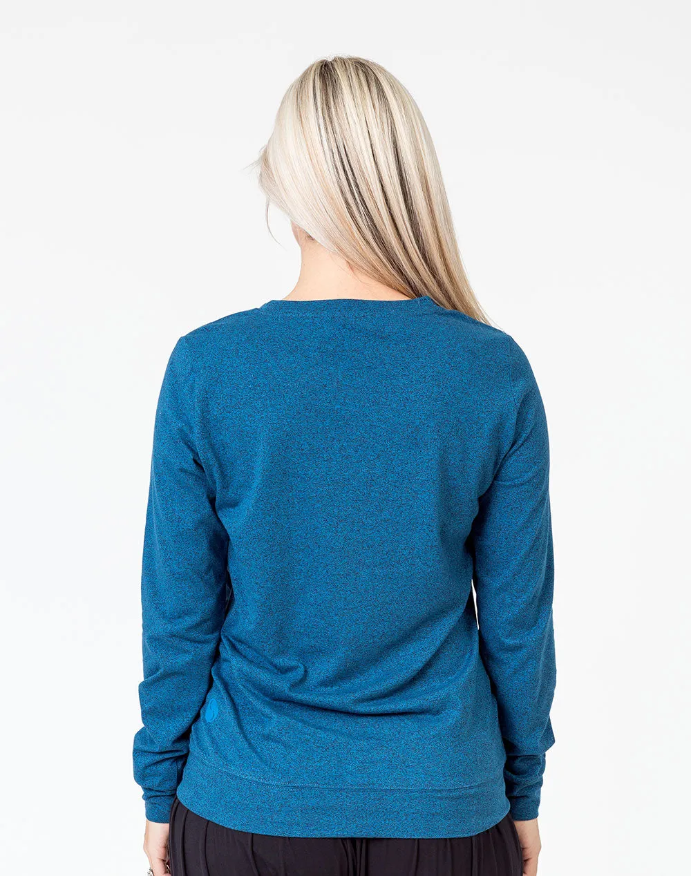 Relove ** Maternity Top - Crew Neck Jumper Navy