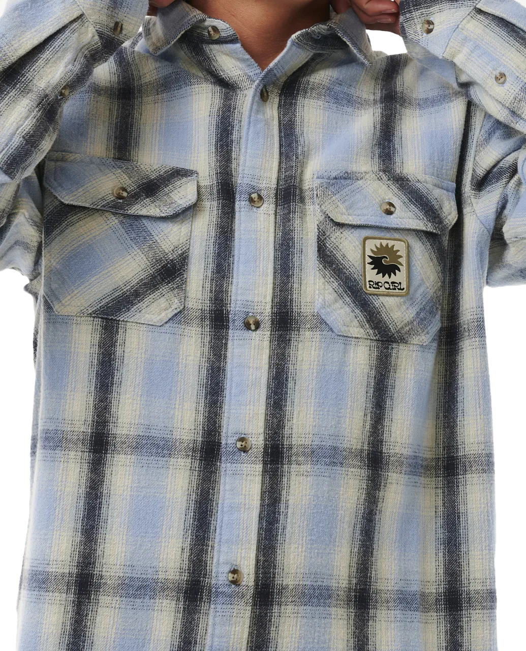 SWC Flannel Shirt in Sparky Blue