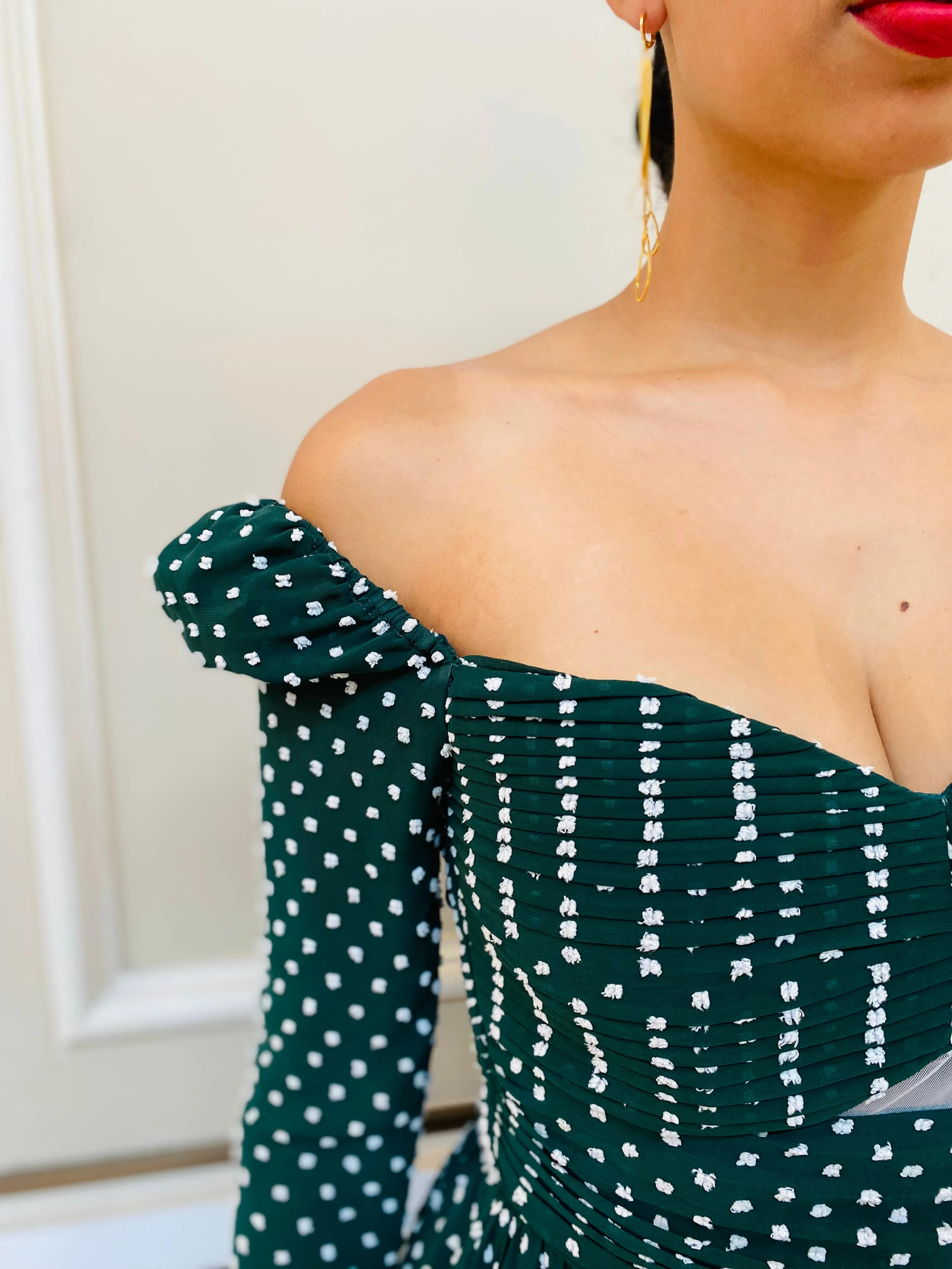 The "Nolan" Square Polka Dress