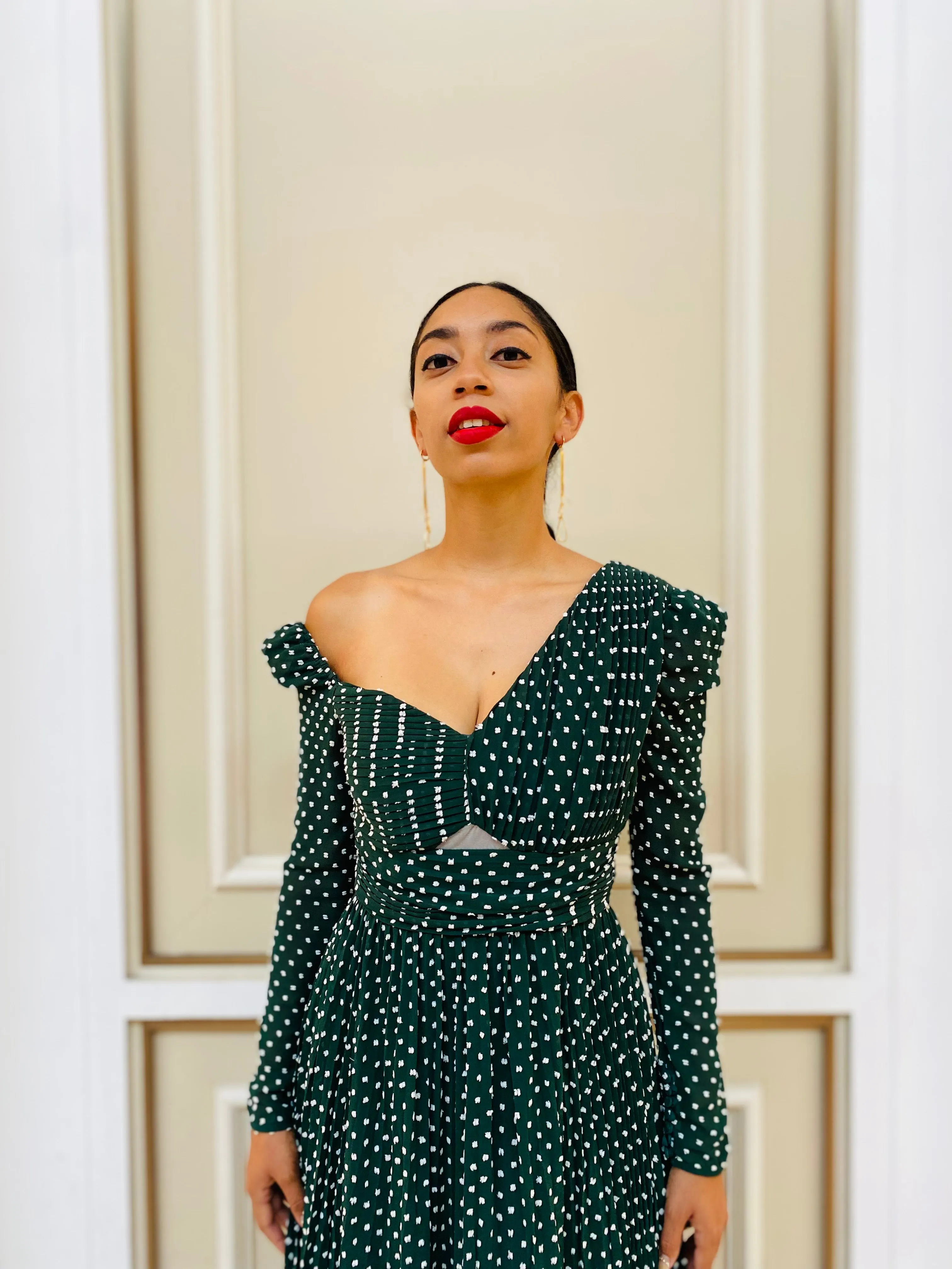 The "Nolan" Square Polka Dress