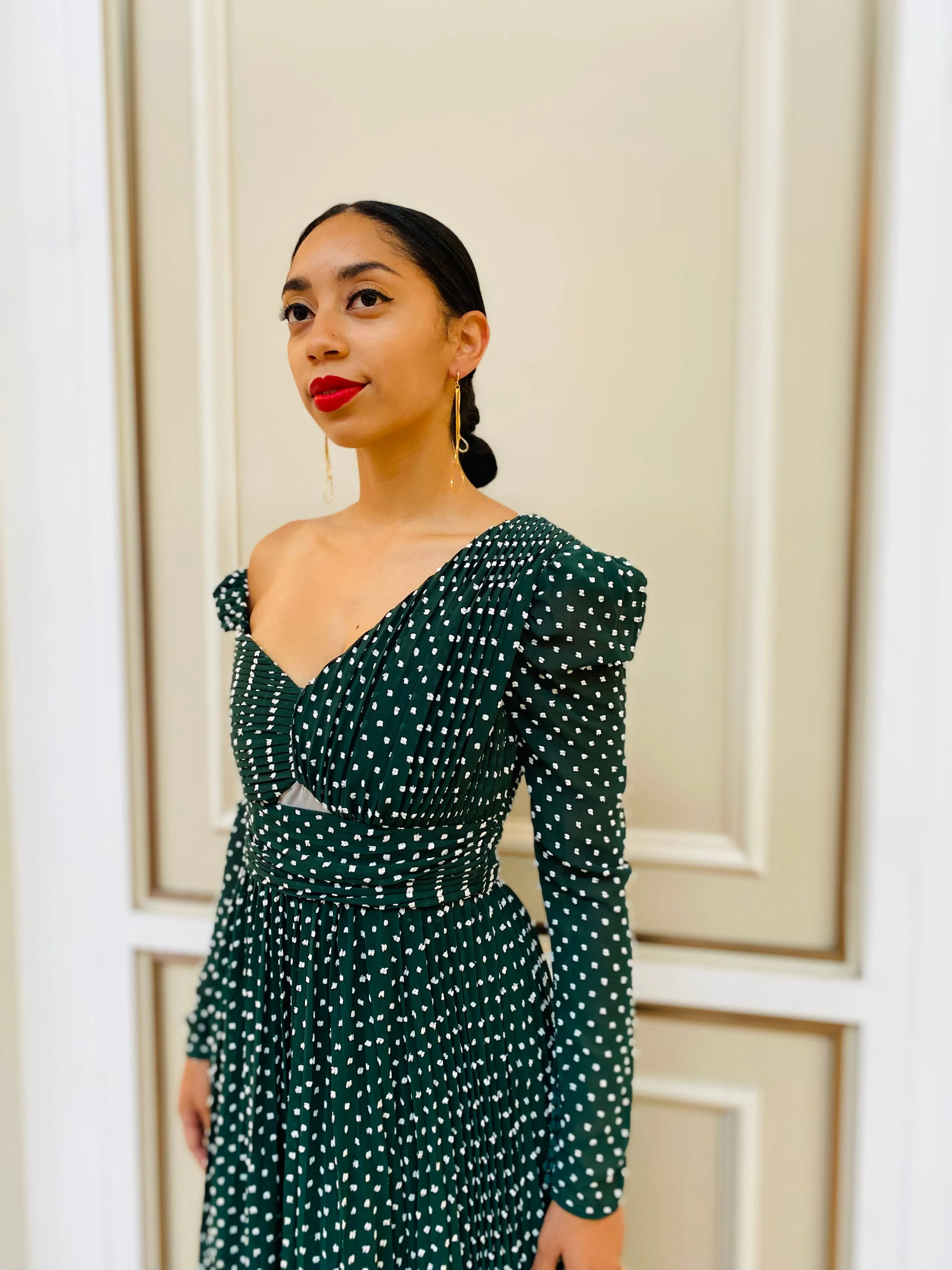 The "Nolan" Square Polka Dress