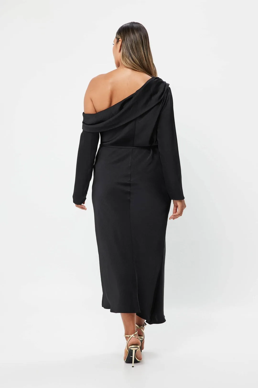 Two Souls Midi Dress Black