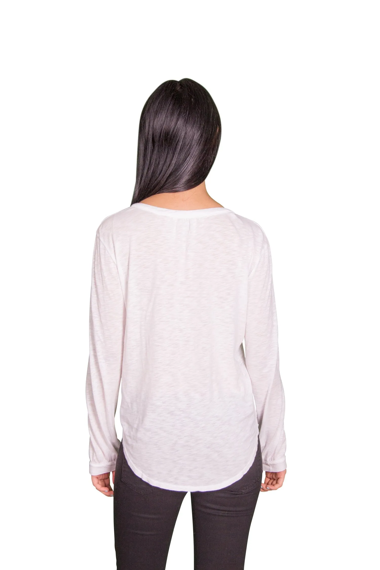 Velvet by Graham & Spencer Chrishelle Luxe Slub Henley Top