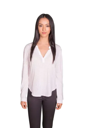 Velvet by Graham & Spencer Chrishelle Luxe Slub Henley Top