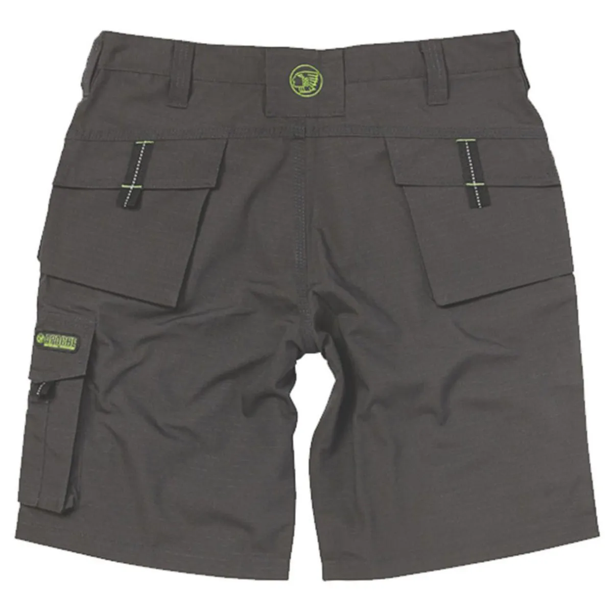 Work Shorts Mens Grey Black Holster Multi Pocket Breathable Lightweight 32"W